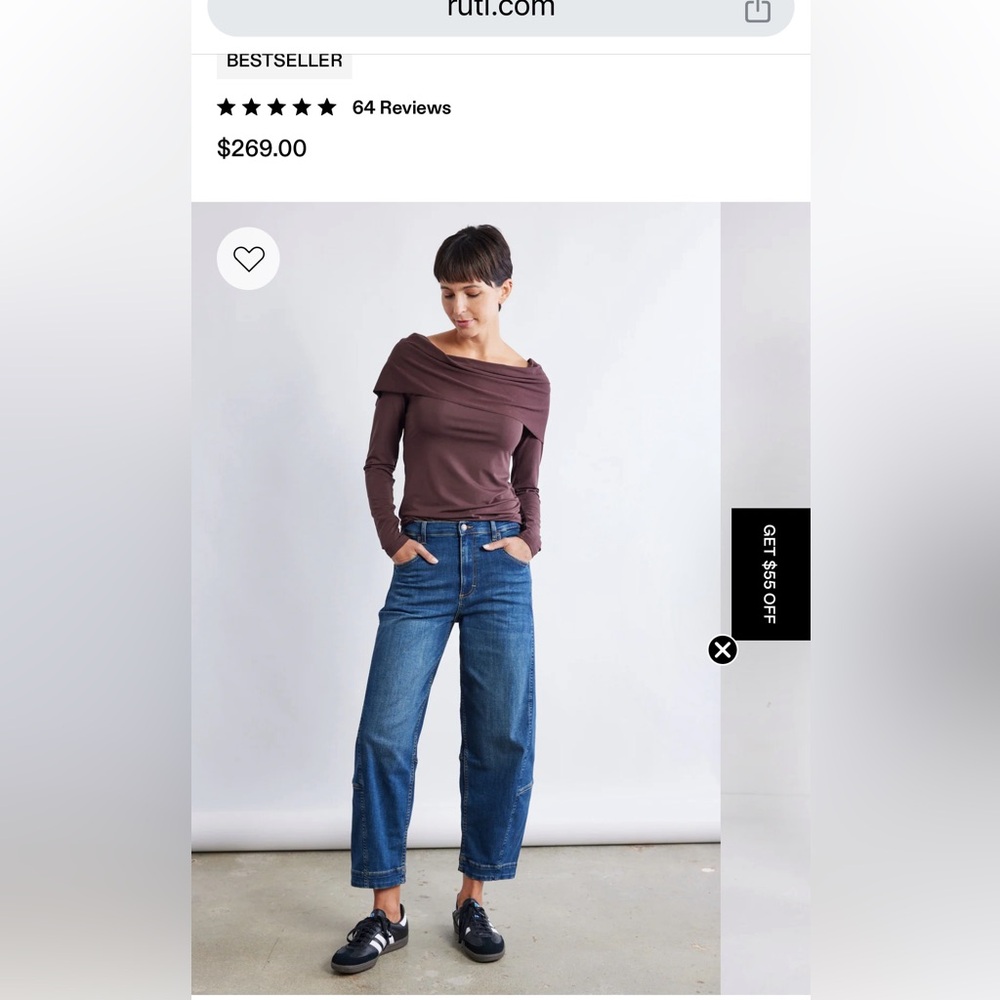 Ruti Barrel Leg Jean